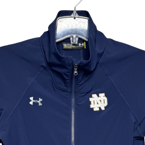 Under Armour Jacket Mens Small Navy Notre Dame Sportswear Fandom Athleisure - Picture 4 of 11